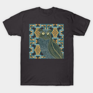 Abstract Great Horned Owl T-Shirt